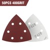 MIDO Professional Abrasive Triangle Sanding Pads 50 Pcs 93 mm