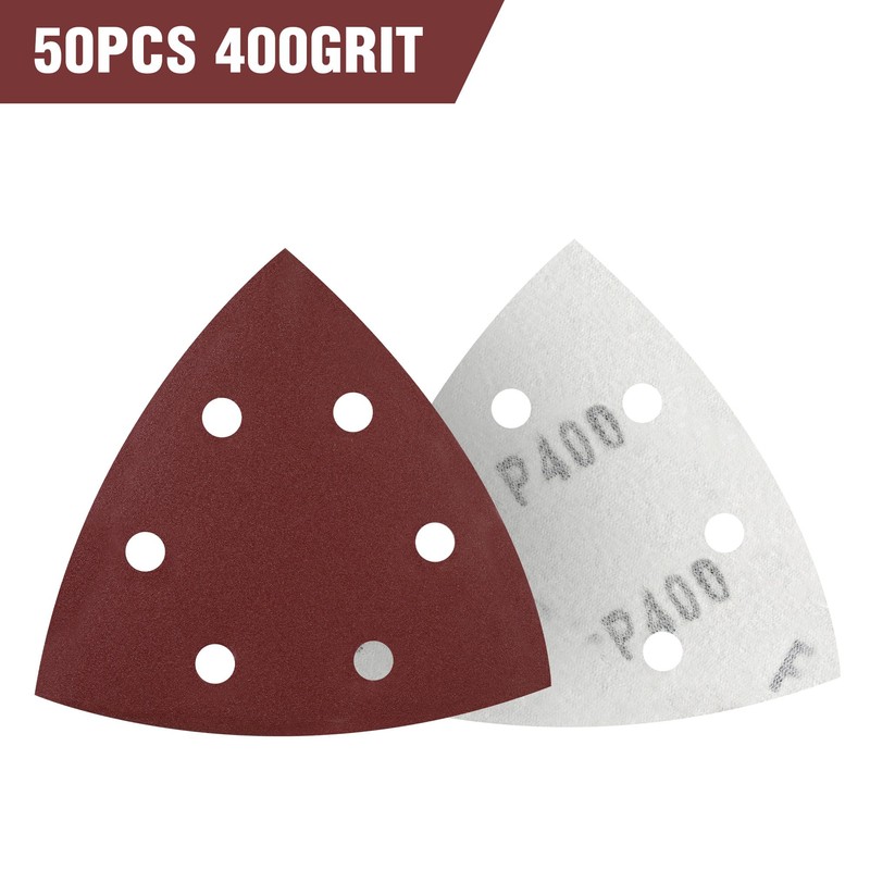 MIDO Professional Abrasive Triangle Sanding Pads 50 Pcs 93 mm