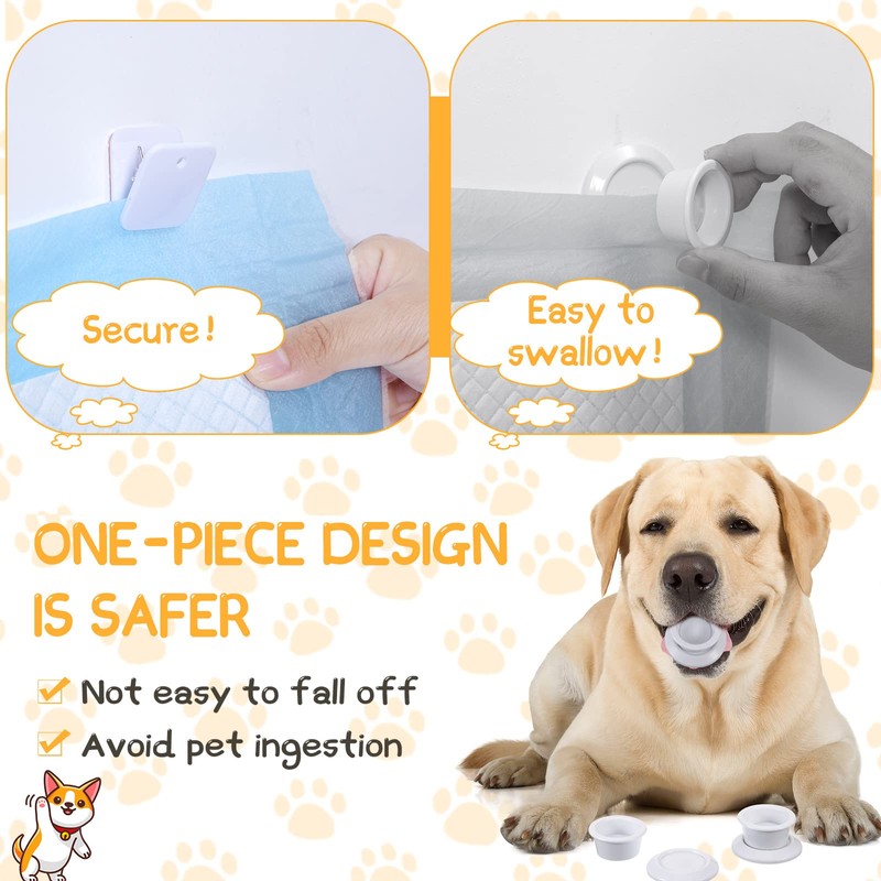 Yalikop 12 Pcs Wall Pee Pad Holder Dog Potty Training