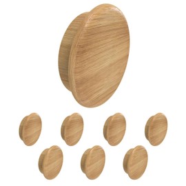 Heimatspäne Cover Caps for Drill Holes Oak in Various Sizes [Pack of 8] - Screw Cover Wood Naturally Oiled for Push-in - Drill Hole Cover Caps as Blanking Plugs [Diameter 30 mm]