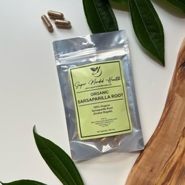 New Orleans Apothecary Organic Sarsaparilla Root Capsules 540mg Sebi Detox Blood Purifier Wellness