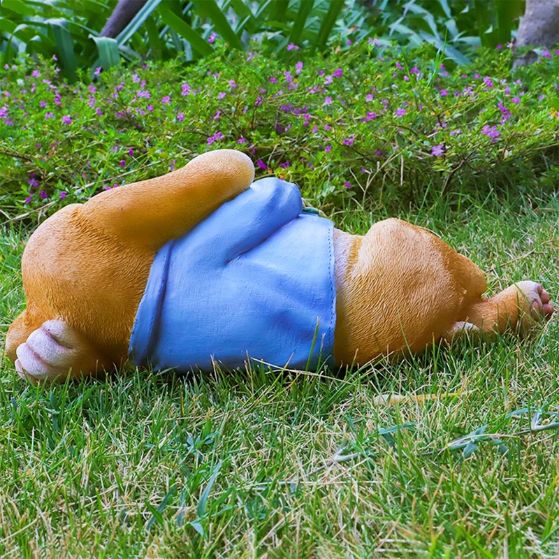 Garden Decoration Small Sculpture Cute Rabbit Resin Garden Decoration Rabbit