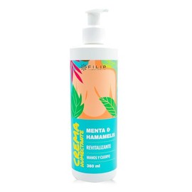Crema Revitalizante de Menta y Hamamelis | Sensación Refrescante y Confort en Piernas y Piel Cansada | Hidratación Ligera | 360 ml