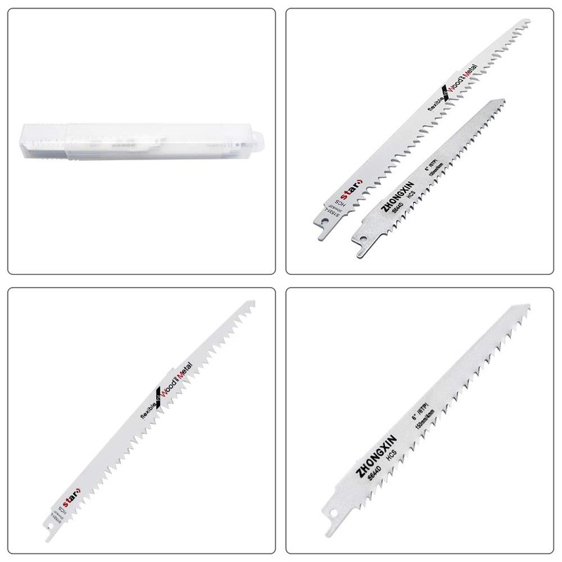 Supertool 10 x Reciprocating Saw Blades for Wood Saw Blades