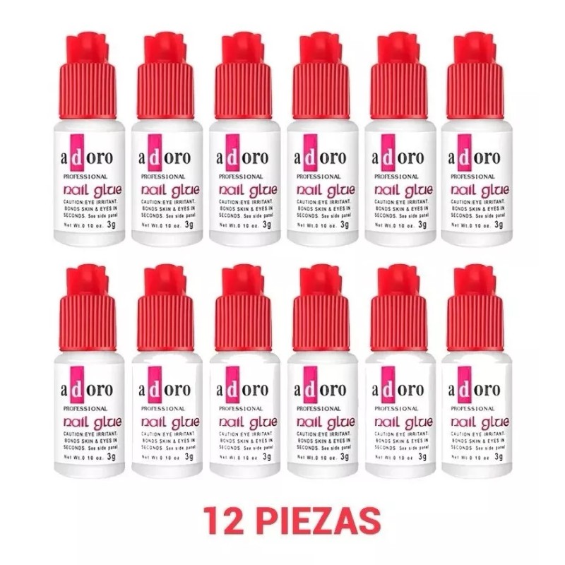 Nail Glue 12 Pz Pegamento Resina Uñas Postizas Acrilicas Alta