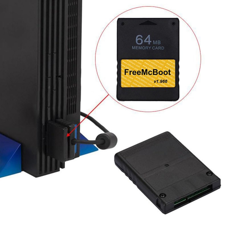YUWENW PS2 Memory Card Stick Card 64MB Video Game Console