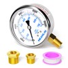 MEANLIN MEASURE 0~10000Psi Stainless Steel 1/4" NPT 2.5" FACE DIAL