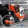 AUTMATCH Trailer Hitch Ball Mount with 2 Inch Hitch Ball