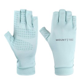 MOUNT TEC Unisex Breathable UPF 50+ Fingerless Gloves for Sailing Golfing Boating Fishing Driving Gloves for Women (Blue, S)