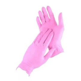 Anelsam Guantes descartables Anelsam Exam color rosa talle PP de nitrilo x 100 unidades