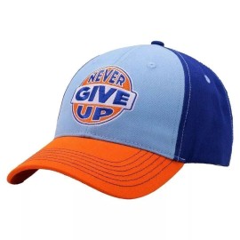 WWE John Cena Blue Orange Never Give Up 20 Years Baseball Hat