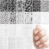 20 Pcs Nail Transfer Foil, Lace Nail Foil, Lace Nails