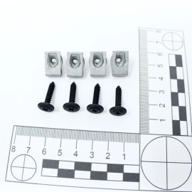 Unbranded 8 Truck Tail Lamp Screws & Nuts For 1999-2023 GM Sierra Silverado Tahoe Corvette