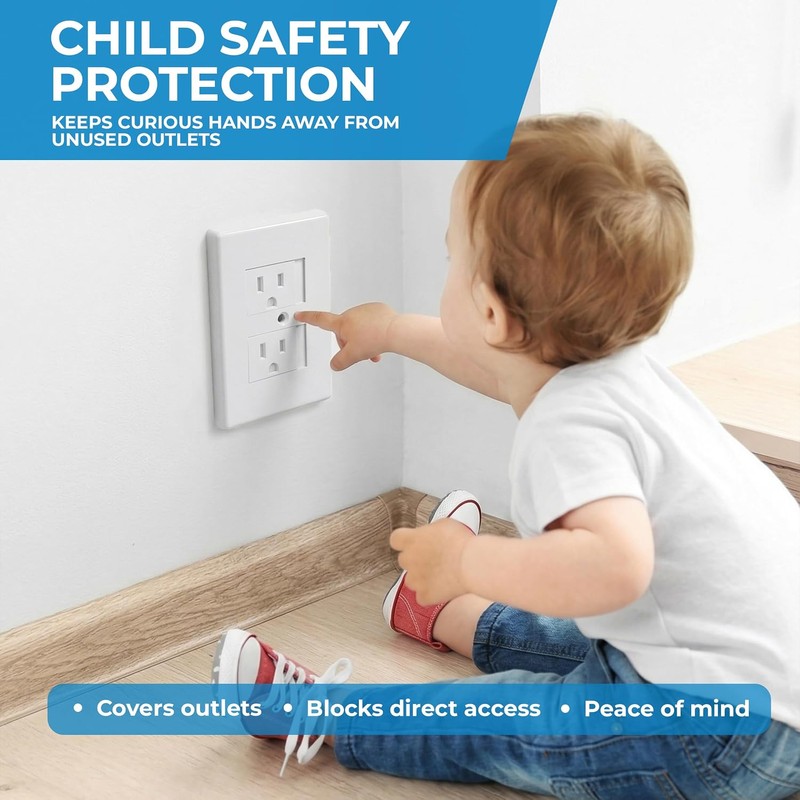 Mommy's Helper - Cubiertas de enchufe eléctrico de cierre automático,