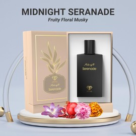 SAIF AL FARES Midnight Seranade - Exotic Perfume for Men & Women | Fruity Floral Musky Scents | Non-Alcoholic Arabian Fragrance 1.85 Fl. Oz.