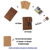 Refillable Leather A5 A6 Travelers Notebook Cover with Inner Pockets,5