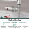 Hot Flow Satin Nickel Marella 3 Modern Thermostatic Radiator Valve
