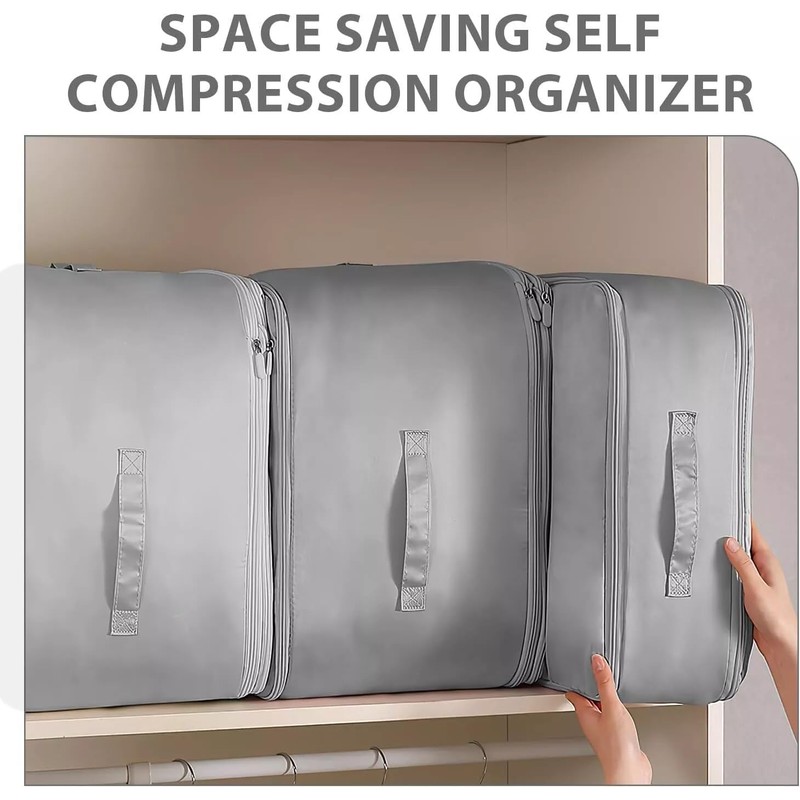 SANHIGHEND 2024 New Upgrade Compressing Bag, Ultra Space-Saving with Zip,