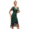 YENMILL 1920s Gatsby Inspired Sequin Beads Fringe Flapper Cocktail Roarings