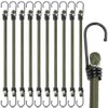 Bungee Cords with Hooks Heavy Duty Outdoor - 10 Pack