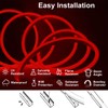 YXHL DC12V Red Silicone LED Neon Rope Light, Waterproof for