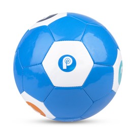PP PICADOR Soccer Ball Size 3 4, Sparkling Girls Soccer Ball for Kids Toddlers Children Indoor Outdoor Backyard Play Sport Ball (Blue Number, 4)