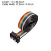 sourcing map IDC Rainbow Wire Ribbon Cable 10P A-Type FC/FC
