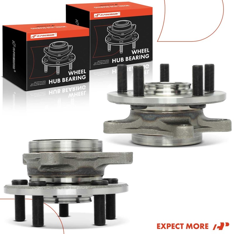 A-Premium 2 x Front Wheel Bearing and Hub Assembly with