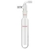 stonylab Glass Vacuum Cold Trap Bubbler with 10mm Serrated Hose,