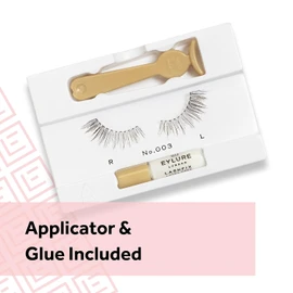 Eylure Naturals Accent No. 003 Reusable Eyelashes, Adhesive Included, 1 Pair
