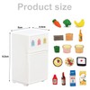 JINJUMEI 16 Pieces Miniature Dollhouse Accessories Kitchen 1:12 Dollhouse Fridge