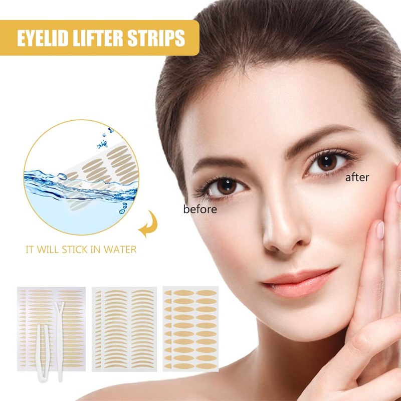 Pack of 480 Double Eyelid Tape, Slip Lid Stripes, Slip-On