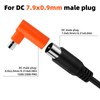 DC 7909 Female to DC 8020 Male Adapter, 90 Degree