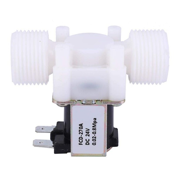 G3/4 NC Plastic Electromagnetic Solenoid Valve Male Thread for Water