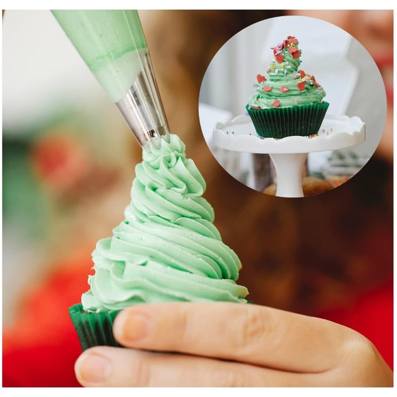Kit de decoración de pasteles con 24 puntas de tubería,