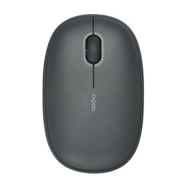 Rapoo M660 Silent kabellose Maus wireless Mouse 1300 DPI Sensor 9 Monate Batterielaufzeit leise Tasten ergonomisch für Rechtshänder und Linkshänder PC & Mac - dunkelgrau