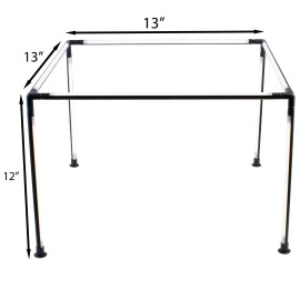 LEDupdates Showcase LED Horizontal 4 sided pole light for Retail Jewelry museum Trade show - 13 inch W x 12 inch H