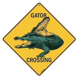 Gator Crossing Sign