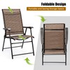 Tangkula Set of 2 Outdoor Patio Chair Space Saving Stackable
