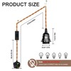 2 Pack Plug in Pendant Light Fitting Kit with 5.1M