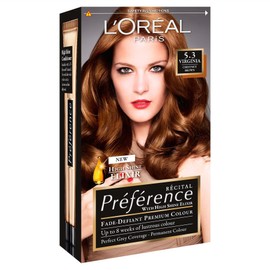 3 x L'Oreal Paris Recital Preference Permanent Colour 5.3 Virginia Chestnut Brown