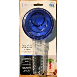 Mainstays Mason Jar Infuser Lid, Wide Mouth, with Opening for Straw CHOOSE COLOR