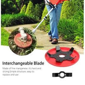 TPILOAW Upgraded Weeding Disc，2025 New Universal Weeding Disk, One Blade Replacement Heads, Home Weeding Disc Trimmer Head, for Aperture 0.99in, Suitable for Field and Garden Lawn Mowers