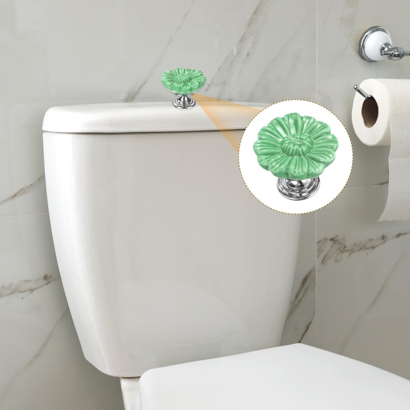 sourcing map 2pcs Toilet Button Pusher, Toilet Tank Button, Crystal