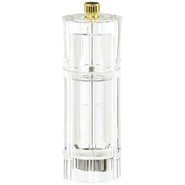IKEDA 円筒型ペパーミル APM-150 本体アクリル・金具鉄・ツマミ真鍮 日本 PPPB5