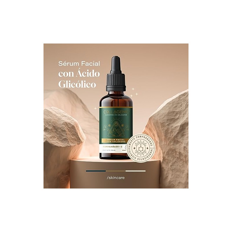 Collagenic | Serum Peeling Facial con Acido Glicólico y Colágeno|