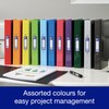 Oxford Premium A4 Ring Binder, Yellow Single Folder, 25mm Capacity
