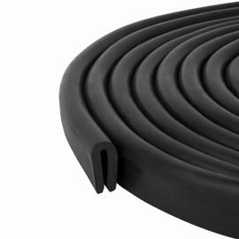 M M SEALS Edge Trim Rubber, Fits Edge up to 1/16 inch (1.6mm), Length 10 Feet (3.05 Meter)