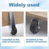 Alpinleux 2 Pcs 1.6" Gate Caster Wheels Replacement, Rubber Pulley