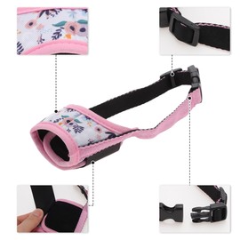 CAPASTEC Hundemaulkorb Weicher Hundemaulkorb Atmungsaktiver Maulkorb für Hunde Verhinderung Beißen Kauen Maulkorb mit Verstellbarem Gurt für Kleine Mittlere Große Hunde XL Rosa